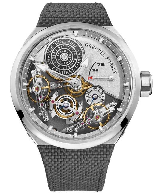 Review Greubel Forsey Double Balancier Convexe Grey Leather watch price - Click Image to Close